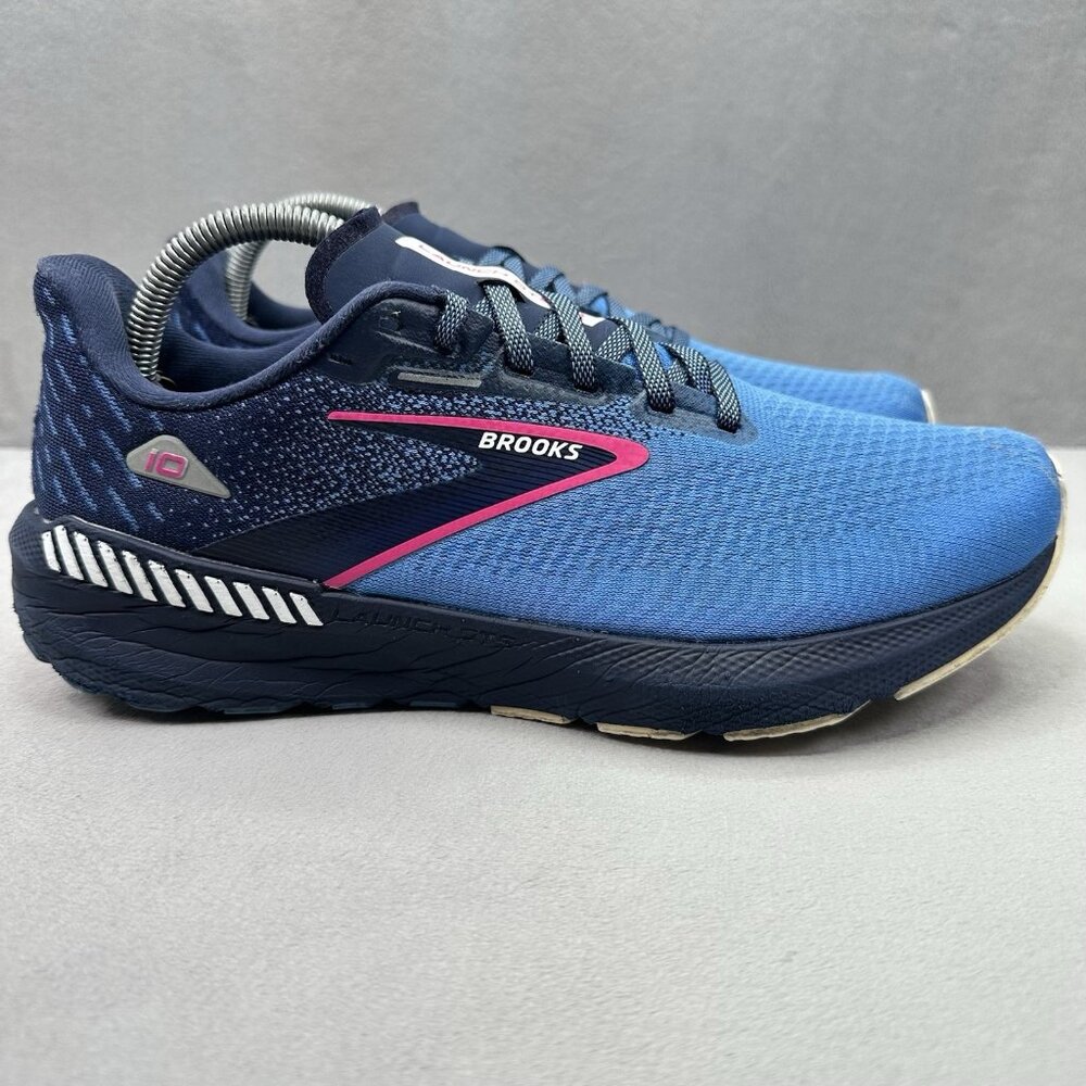 Womens Size 10.5 (B) Brooks Launch GTS 10 Shoes‎ Peacoat Blue Running Sneakers